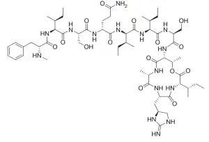 Structure of Teixobactin- A novel antibiotic