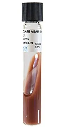 Chocolate Agar Slant - Chocolate Agar slant