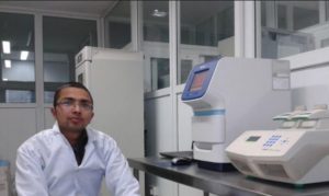 I was excited and pose for photo (few years back), when our Lab got the Real-Time PCR first time. - I was too excited when our lab got the Real-Time PCR first time (File photo).