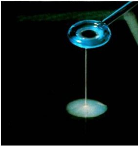 String test for Vibrio Cholerae - A positive string test withV. cholerae. Image source: CDC