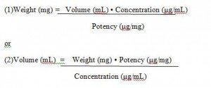 microdilution formula