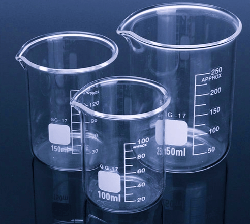 Different types of beakers