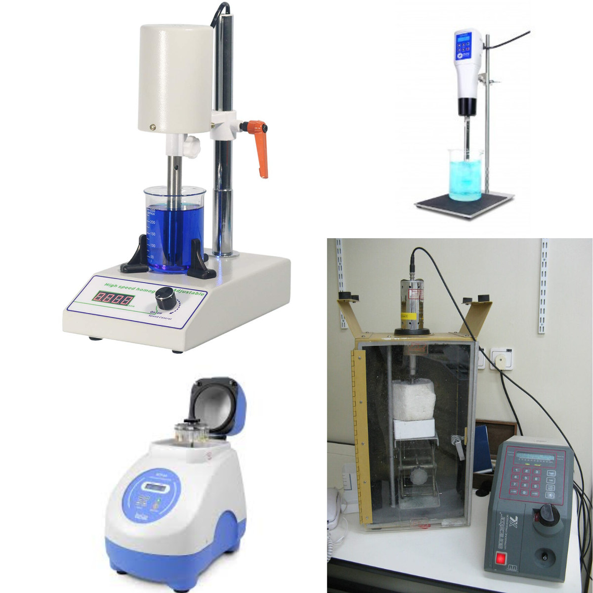 - Different types of homogenizer