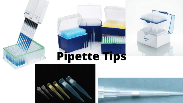 Pipette tips  - Different types of pipette tips