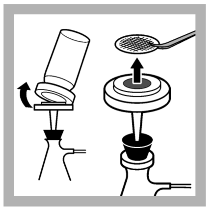 Membrane filter technique