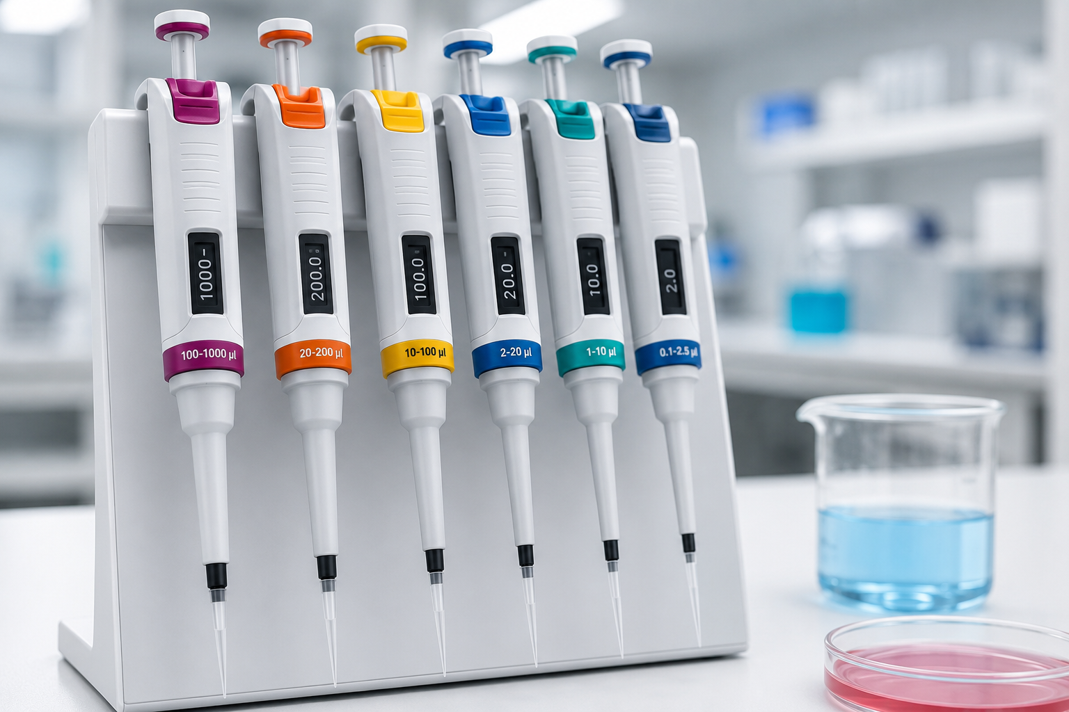 Colorful pipette for microbeonline