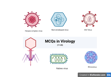 MCQs in Virology (11-20) with Answers
