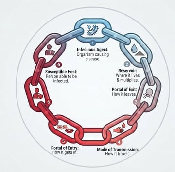 Chain of Infection: The Six Links and How to Break Them