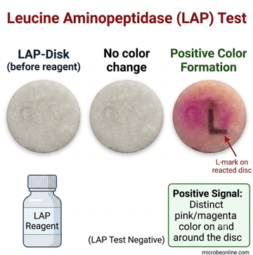 Leucine Aminopeptidase (LAP) Test: Principle, Procedure, Results