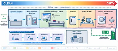 Microbiology Laboratory Design and Layout: How a Lab Is Organized and Why