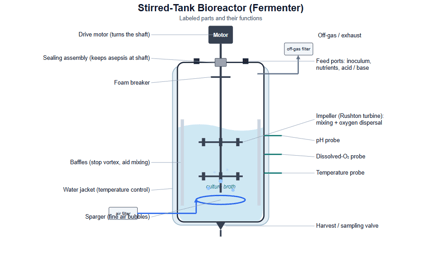 Bioreactor: Parameter, Parts, Types, and Application