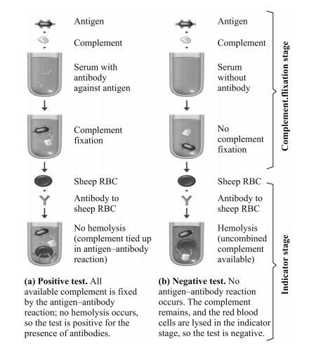 Controls should be used along with the test to ensure that (a)Antigen and serum are not anti complimentary (b)The appropriate amount of complement is used and (c) The sheep red blood cells do not undergo autolysis