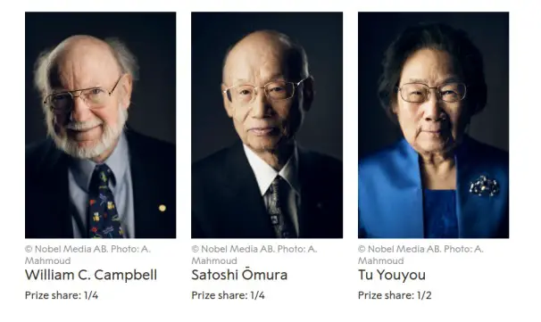 Nobel Prize-2015 for Discoveries related to Parasitic Disease